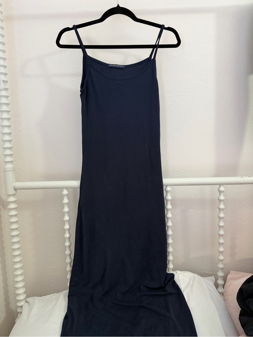 Classic Navy Slip Dress - Brandy Melville